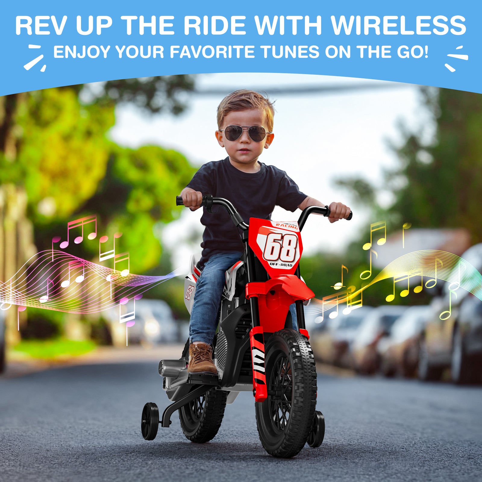 LIGIANT S6 12V Kids Motorcycle, Cool Holiday Gift for Boys & Girls