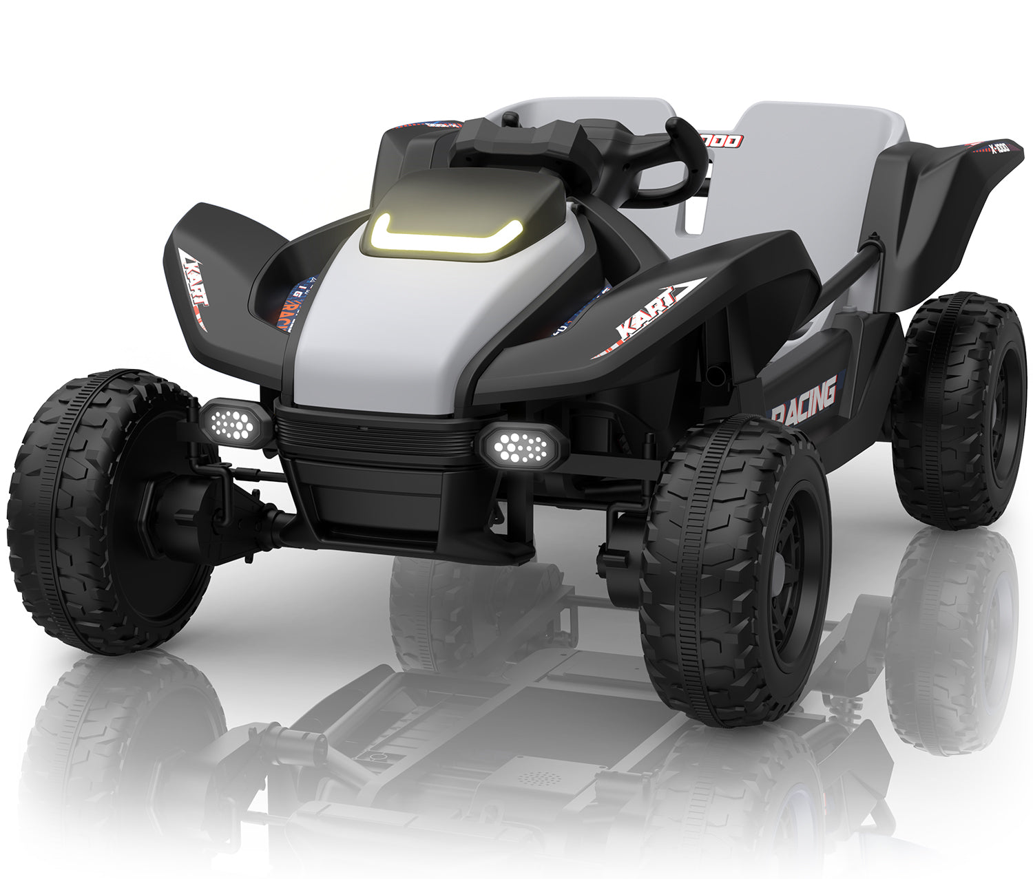 LIGIANT OP70 24V Ride On UTV Truck, 4WD Ride on Toys w/Remote Control, 2 Seats, Electric Car for Big Kids with Multimedia Including Music, Story, Wireless Connection, Ideal Gift for Xmas & Birthday