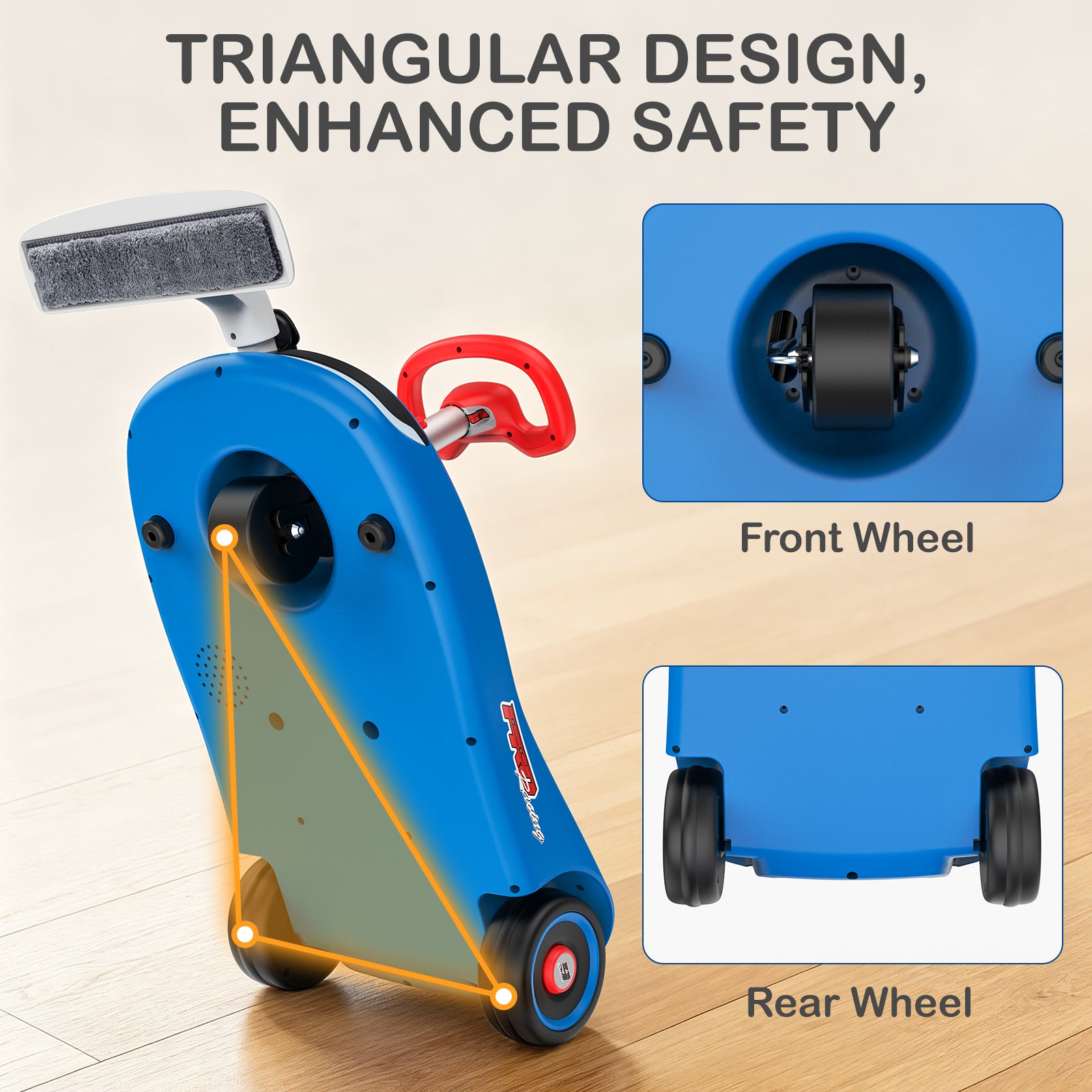 LIGIANT S10 12V Electric Wiggle Car with Mop for Kids | 2-in-1 Ride On Swing Car