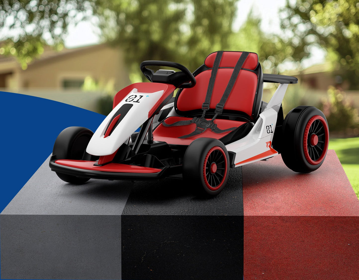 LIGIANT Planet X8 24V Electric Go Kart, Christmas Racing Gift for Kids