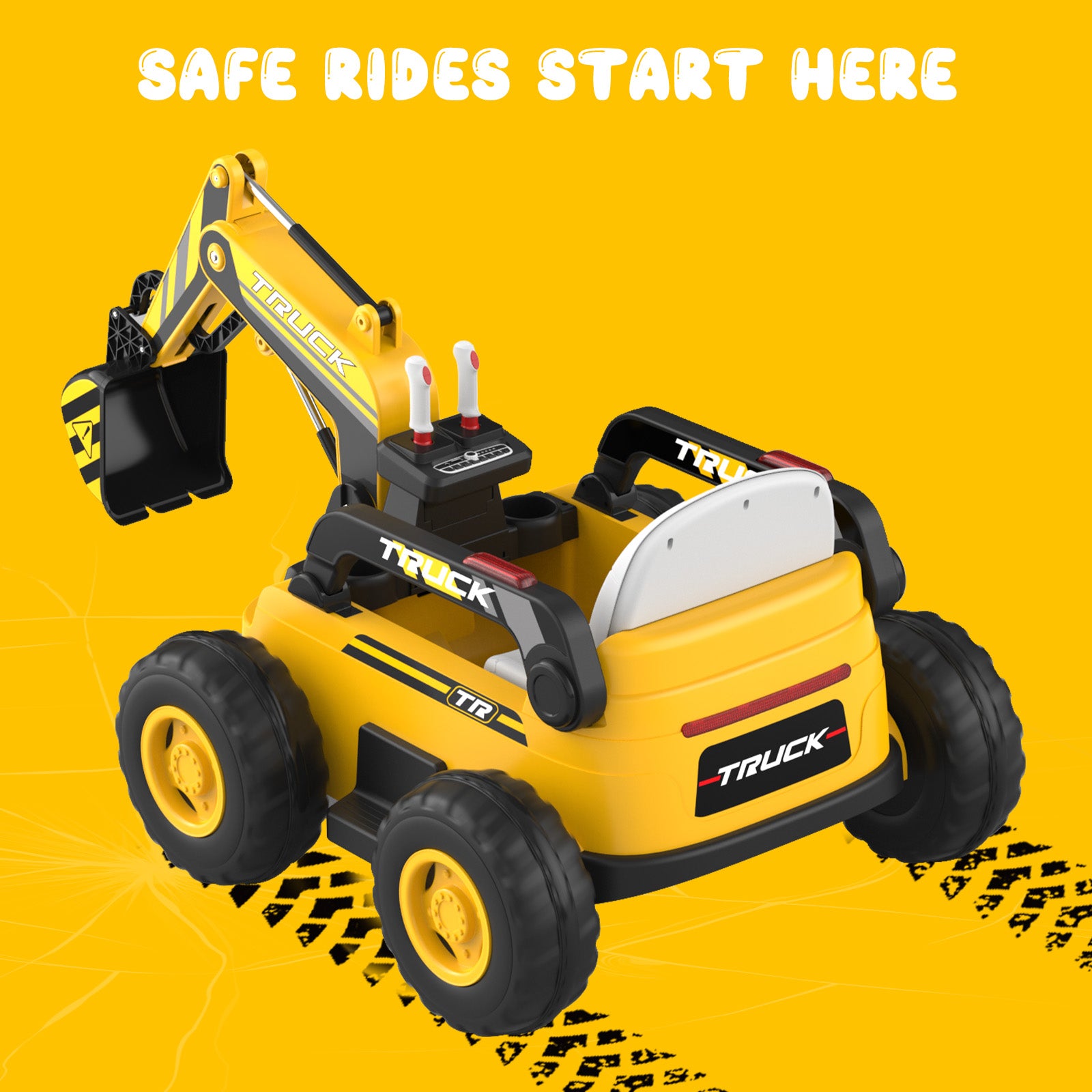 LIGIANT N9 Ride on Excavator, Christmas Construction Fun Gift