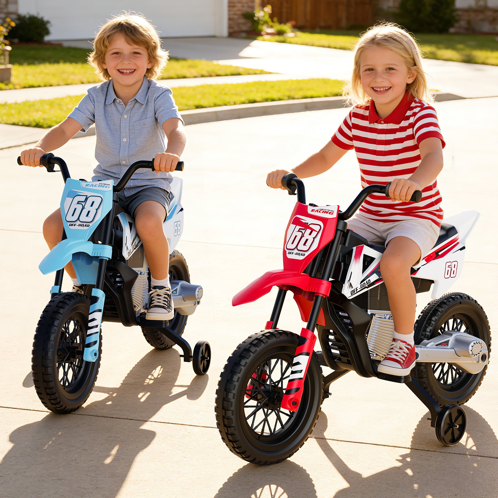LIGIANT 24V 5Ah Kids Motorcycle, 2WD Kids Electric Dirt Bike for Big Kids