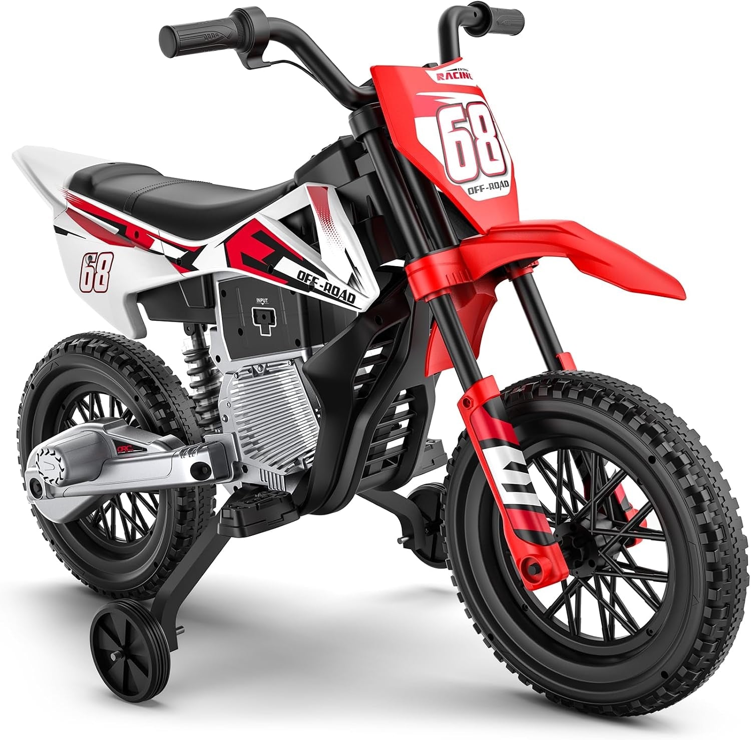 LIGIANT 24V 5Ah Kids Motorcycle, 2WD Kids Electric Dirt Bike for Big Kids